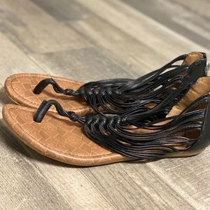 🌻2 for $20 Lucky Brand☘️ Black Strappy Sandal